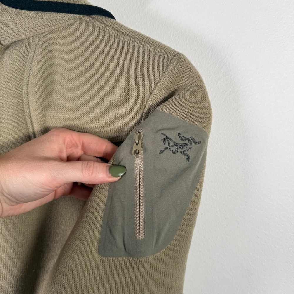 Arc'teryx Covert Fleece Jacket Hoodie Brown Full Zip Outdoor Gorpcore Womens Sm - Picture 3 of 11